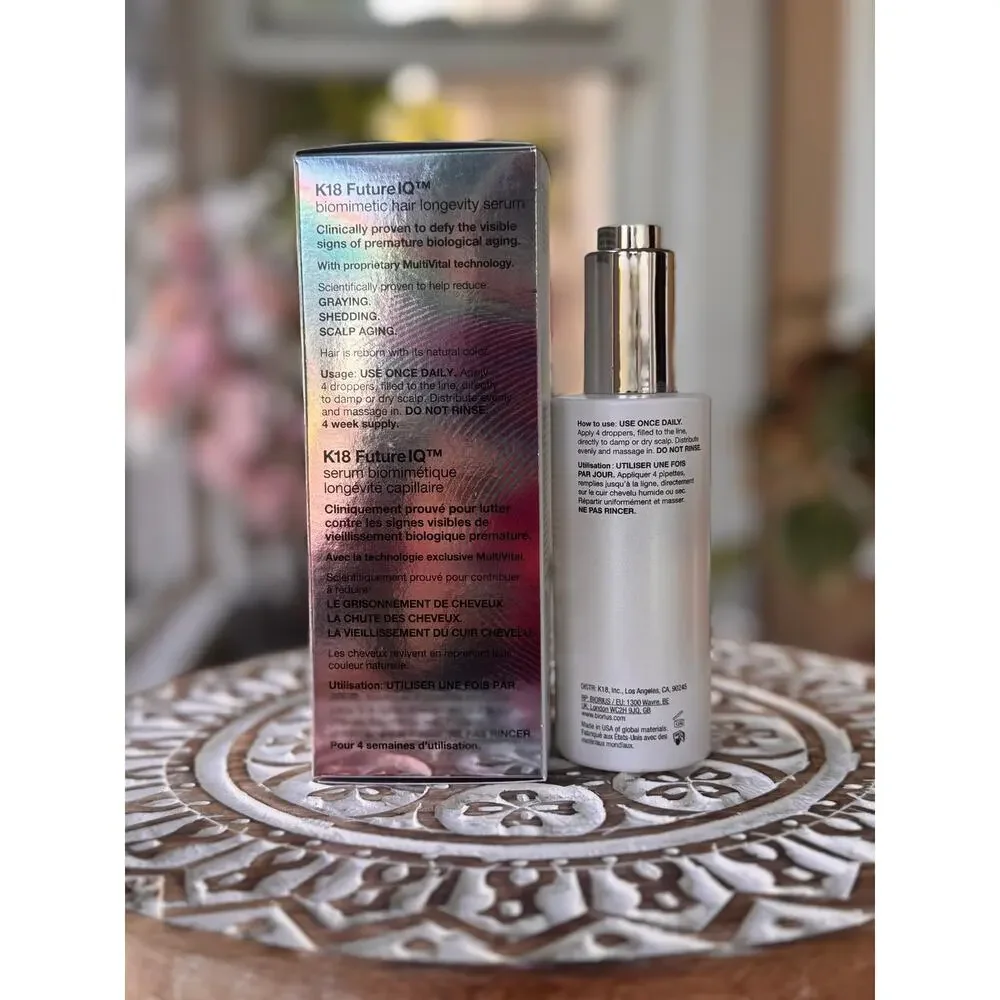 K18 FutureIQ Hair Longevity Serum 3.04 oz Coming Soon Early Special Buy